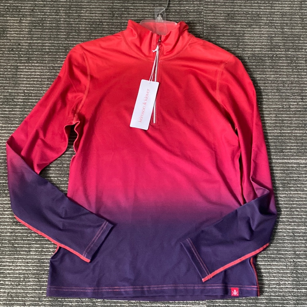 NWT Krimson Klover 1/4 Zip pullover in Ombré perfect for spring or anytime